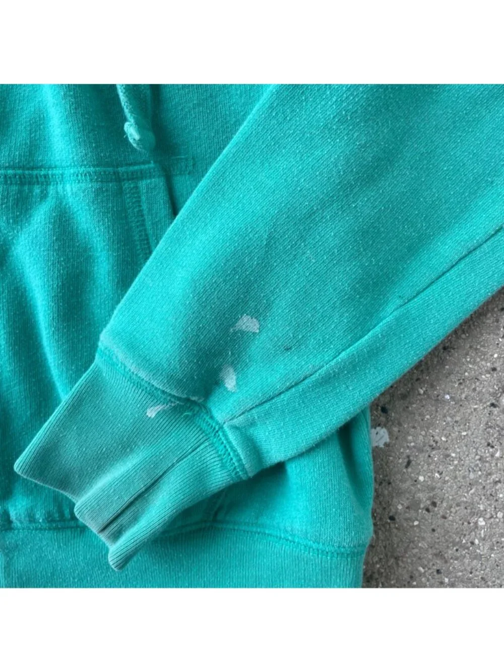 Victoria’s Secret PINK Y2K Zip Up Hoodie XS Green Logo Spellout Tuscan Mom 2010s - Picture 7 of 10